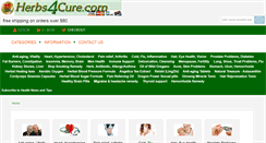 Desktop Screenshot of herbs4cure.com